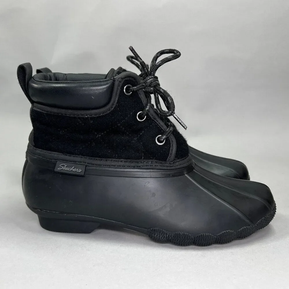 Sperry Women's Size 6 Pond Lil Puddles Mid Quilted Lace‎ Up Duck Boots